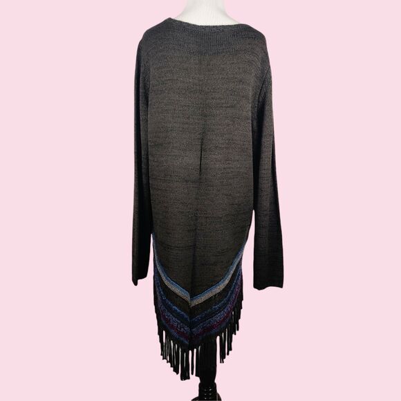 Soft Surroundings XL Foley Fringe Pullover Sweater - Picture 2 of 5